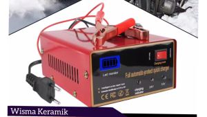 Charger Aki motor-mobil 12V-24-V battery charger 6-105Ah-12/24V