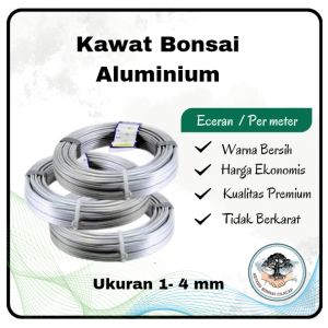 TERHEMAT - Kawat Bonsai Eceran Doff Original 1mm 2mm 3mm 4mm 5mm 6mm 7mm