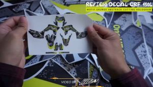 Decal Stiker CRF 150L Dekal Variasi Sticker Striping Custom Full Body HITAM KUNING STABILO D-I2-098 D-I2-1691