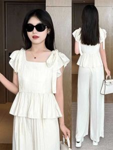 Korean Style Flying Sleeve Top Suit: A Summer Fashionable Suit