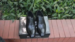 Giày tây nam đế phíp - da bò cao cấp siêu sang - hàng chính hãng HK.STORE - đẳng cấp sang trọng - bảo hành 12 tháng (gt07)