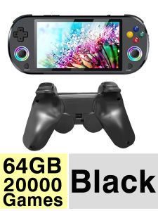 M22 Pro 64G/128G 3000 Games Portable Video Handheld Game Consoles Players Devices 5in Large Screen RGB Lighting Retro Joystick