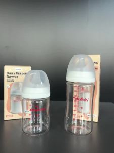 NAY Botol susu kaca baru lahir 160/240ML berisi inhibitor rust bebas dari bisfenol A botol bayi