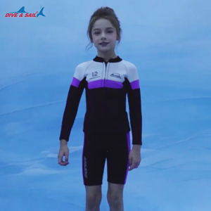 🇲🇾DIVE&SAIL 2.5MM 2PCS (SET) Thicker Warm Thermal Swimwear Boy Girl Diving Suit Youth Kid Wetsuit小孩保暖泳衣