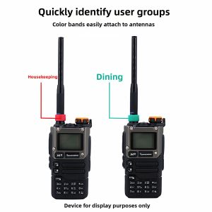 First | Color Identification Decorative Antenna Ring for Walkie-Talkies