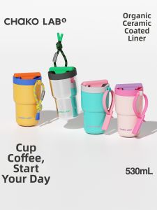 CHAKOLAB | Insulated Attractive Ceramic Lined Multifunctional Cup