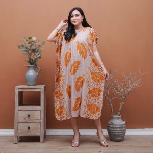 DASTER RAYON JUMBO MOTIF DAUN LD 140 Best Seller Premium model & warna kekinian