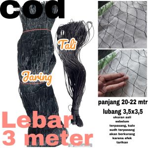 jaring pagar serbaguna tinggi 3 mete/ jaring pagar ayam/ jaring kandang / jaring burung / jaring tanaman