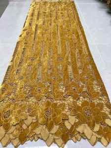 Châu Phi Nhung Lưới Phối Ren Chất Lượng Cao Nigeria Pháp Thêu May Đầm Dự Tiệc Áo Cưới Dạ Hội