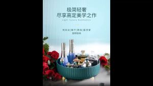 【READY STOCK】 Kitchen Turntable Rotating storage tray Space Saving Organizers Rack condiment storage round shelf