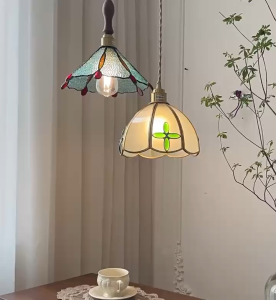 Nordic Vintage Colour Glass Pendant Light Kitchen Bar Counter Chandelier Ceiling Lights Modern Dining Light Creative Cafe Decorative Hanging Light Minimalist Bedroom Bedside Dropli