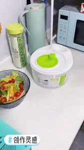 Vegetable Washer Salad Spinner Dryer Drainer Crisp Filter for Washing Dry Leafy Greens Kitchen Tools Salad Spinner