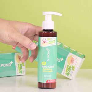 Dầu gội kiềm dầu giảm gàu Dr.PONG 4T Acne Clear 140ml