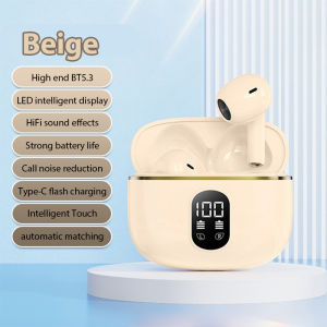 Wireless Earphone HIFI Stereo Sound Bluetooth 5.3 Headphones Power Display Earbuds Noise Reduction For iPhone Samsung Headsets