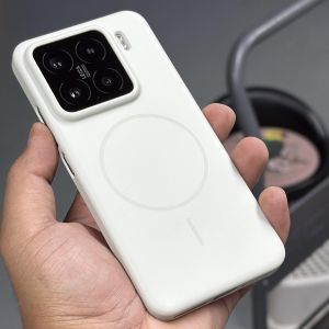 Ultra-Thin Magnetic Absorption Acrylic Phone Case Sensation Skin-Like Dirt-Resistant for Xiaomi Mi15 Ultra 14 pro 13 Ultra Pink New Model