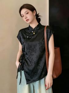 Chinese Style Qipao Buttons Shirt