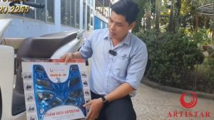 Thảm lót sàn inox cho xe Vision 2021-2025 Artistar