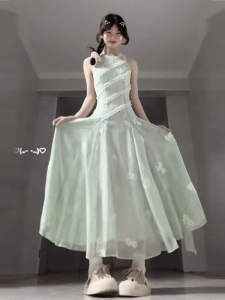 French Style Unique Beautiful Flower Print Strapless Dress High Waist Summer 2025 Fashion Trend Slim Fit City Commute Daily Wear