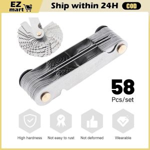 58pcs Thread Measuring Tool: Precision Thread Pitch Gauge Set