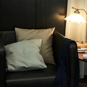 Soft Faux Leather Sequin Pillow Cover