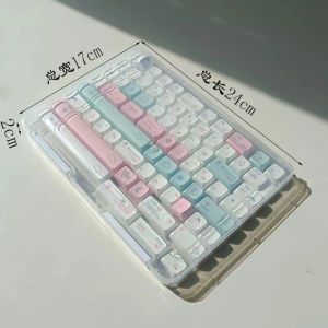 Transparent Dustproof A4 Keycap Storage Box Mechanical Keyboard Axis Body Box Rectangular Shape Office Supplies Storage Organizer
