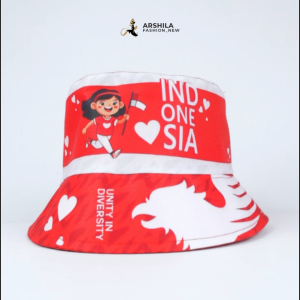 TOPI BUCKET ANAK HUT RI 80 TOPI BUCKET SABLON GARUDA EDISI KEMERDEKAAN