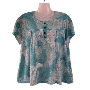 Plus Size Womens Summer Ice Silk T-Shirt | Loose Short Sleeve Casual Top