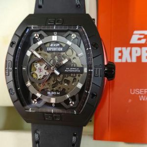 Jam Tangan Pria Expedition E6800 EXP 6800 Original Garansi Resmi 1 Tahun - Tali Rubber