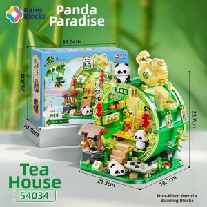 Kalos Blocks | Panda Bamboo House Intellectual Educational Building Blocks
