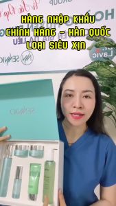 BỘ 6 SẢN PHẨM tái sinh sennio hàn quốc combo kem dưỡng da sennio chính hãng màu xanh lá tái tạo phục hồi dưỡng trắng căng bóng da mặt nguyên bộ cả hộp