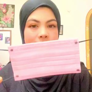 4ply Face Mask Disposable 3 layer 1 box 50pcs Morandi Three-layer Protection Dust safety Plus Sky blue 50pcs box Malaysia Color Mask