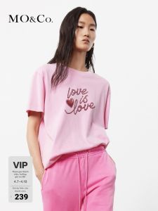 MO&Co. | Faded Vintage Street Printed Cotton T-Shirt