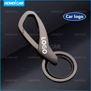 พวงกุญแจโลหะพวงกุญแจรถแหวนคู่สุดอินเทรนด์สำหรับรถฟอร์ด1ชิ้น