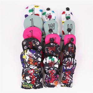 Golf Club Head Cover Driver Fairway Wood Iron Wood Scratch Resistant Wear Resistant Quality Doodle Dragon Golf Wood Pole Cover