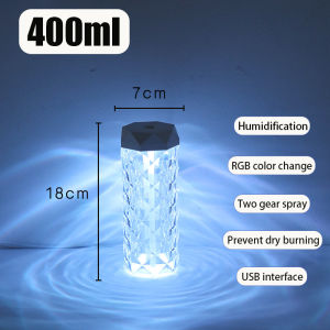 400ML Air Humidifier USB Aroma Diffuser Essential Oil Purifier Fragrance Mist Maker RGB Light humidificador For Car Home Bedroom