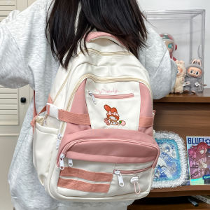 Túi Đeo Vai Hai Dây Dung Tích Lớn Màu Tương Phản Dễ Thương Cho Học Sinh Trung Học Cơ Sở Và Trung Học Phổ Thông Túi Du Lịch
