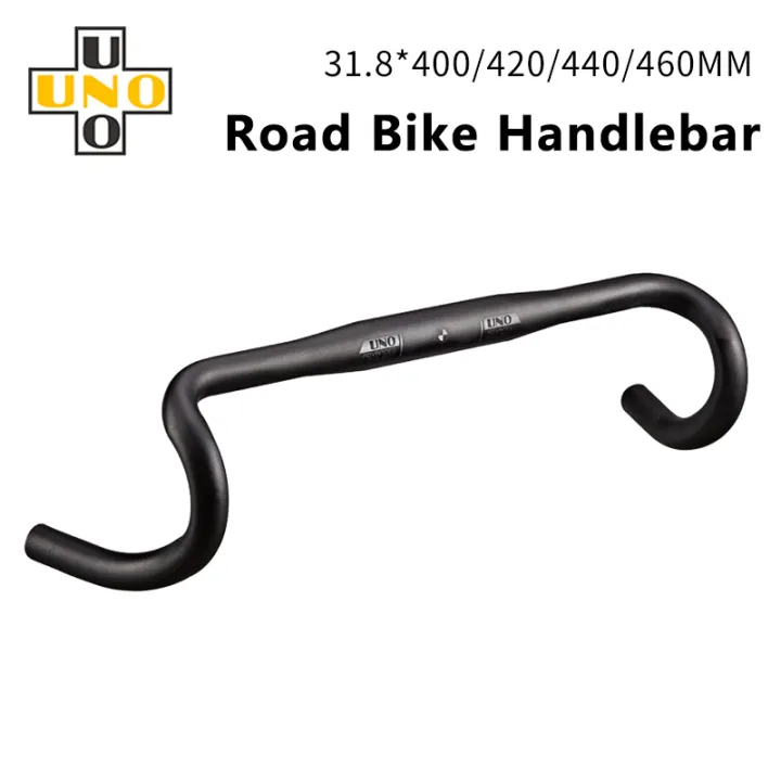 Racing Handlebar Aluminum Road Bike Handlebar 25.4/31.8mm Road Bicycl Drop Bar 380 400 420 440mm Bicycle Steering Wheel 25 4x400mm Black