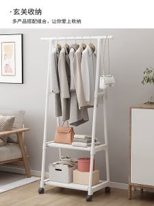 Multi-function Simple Clothes Hanger Triangle Cloth Rack Storage Racks Wardrobe With Wheels Coat Rack Rak Baju