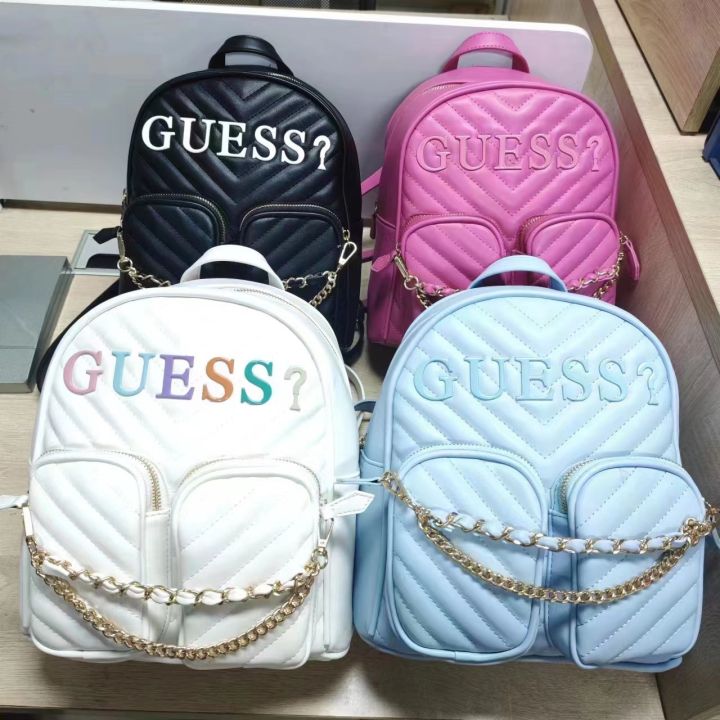 ใหม่2023​ แท้?กระเป๋าเป้​ GUESS​ CASSIE​ QUILTED​ BACKPACK 