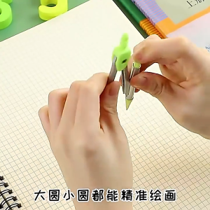 7 PCS/Set Plastic Geometry Drawing Tool Compass Ripod Protractor Flexible Ruler Multifunctional Children Students Drawing Learning Tool