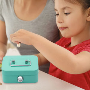 Money Secret Security Safe Box with Metal Lock Password Storage Box Coin Money Box for Kids Coin Collection