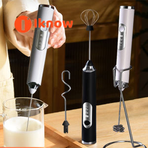 I know Electric Milk Frother Coffee Frother Rechargeable Drink Mixer Handheld Frother Mixer Merengue Power Kitchen Aid Hand Mixer Electric Mixer USB Rechargeable