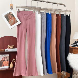 Quần Ống Rộng Cạp Thấp Thời Trang Đa Năng Cho Nữ Quần Dài Thường Ngày Quần Ống Loe Cạp Cao Chất Liệu Khác 100%