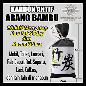 Arang Bambu Penyerap Bau Apek Arang Karbon Aktif Penghilang Racun Udara Ruangan Jadi Segar Bersih Netral