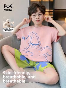 MiiOW | Summer New Thin Cotton Short Sleeve Boys Pajamas