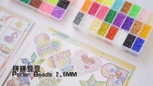 🔥HOT🔥 [🇵🇭 Stock&COD] KeyChians Kits 2.6mm Fuse Beads Kit 26000 Pcs 24 Colors