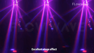Flowwave 4 Head Disco Beam Light 200W With Laser Effect – Professional Disco Party Light For Club Dj And Stage Event Christmas Party Gift