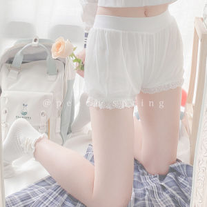 ไอศกรีมLolitaความปลอดภัยกางเกงฤดูร้อนกางเกงโคมไฟบางป้องกันแสงเดินBottomingกางเกงสั้นJKกางเกงสีส้มสําหรับสตรี