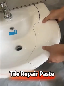 ✨Hard as porcelain✨Tile Repair Paste50g+50g tile grout sealant High adhesion Waterproof mildew-proof