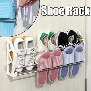 3 In 1 Door Back Bathroom Rack Wall Mounted Hanging Shoe Storage Space Saving Organizer